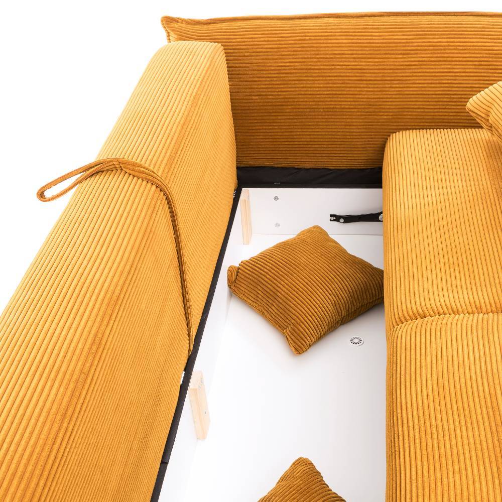 Big Sofa mit Schlaffunktion - Champagne