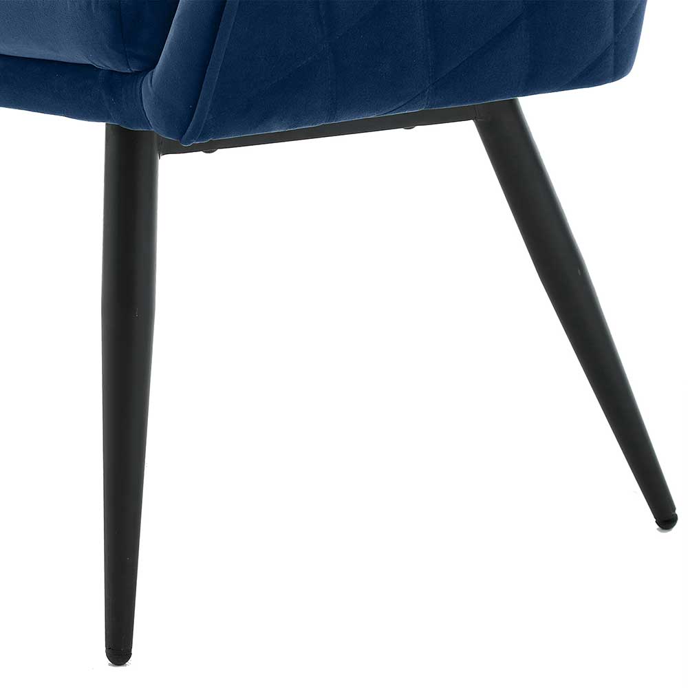 Küchenbank in Blau mit Schwarz - Zarcon