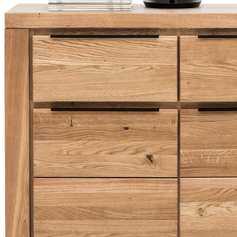 Modernes Sideboard in Eiche teilmassiv - Nelenia