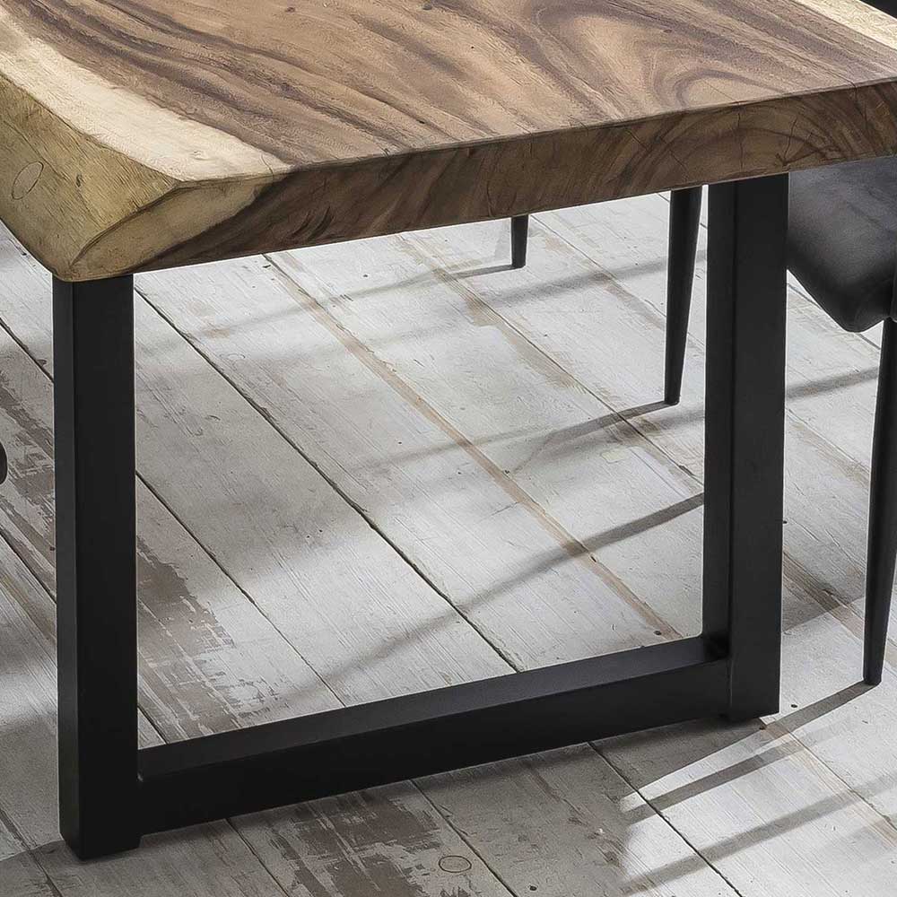 Baumkante Tisch mit Suar Massivholzplatte - Santiry
