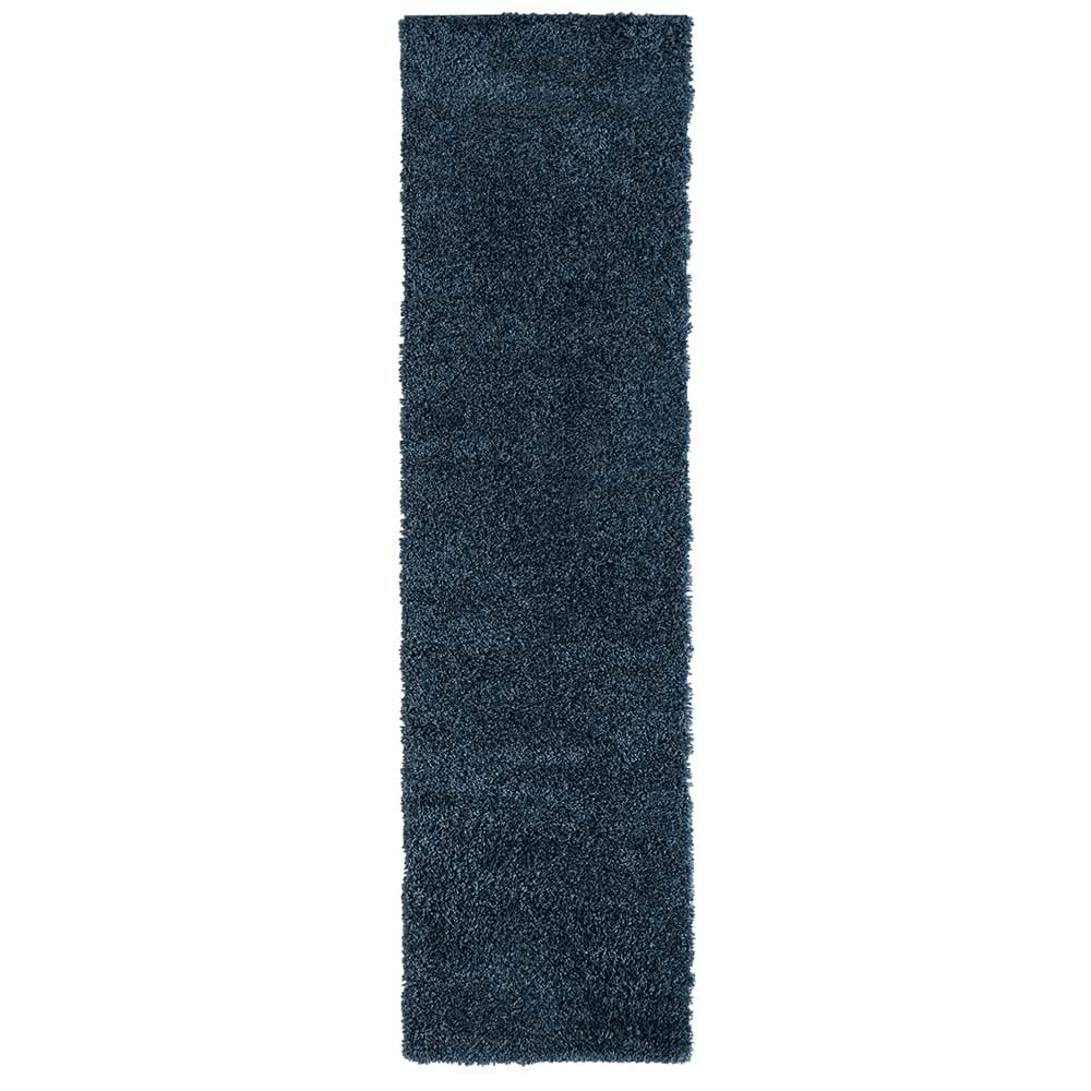 Teppich mit Hochflor in Dunkelblau - Pipev