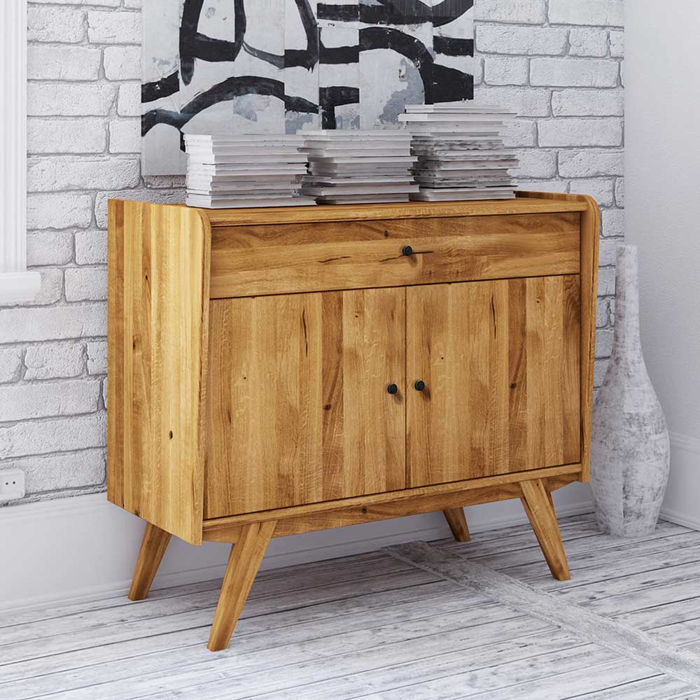 100x90x50 Kombi-Kommode aus Wildeiche Holz - Hardus
