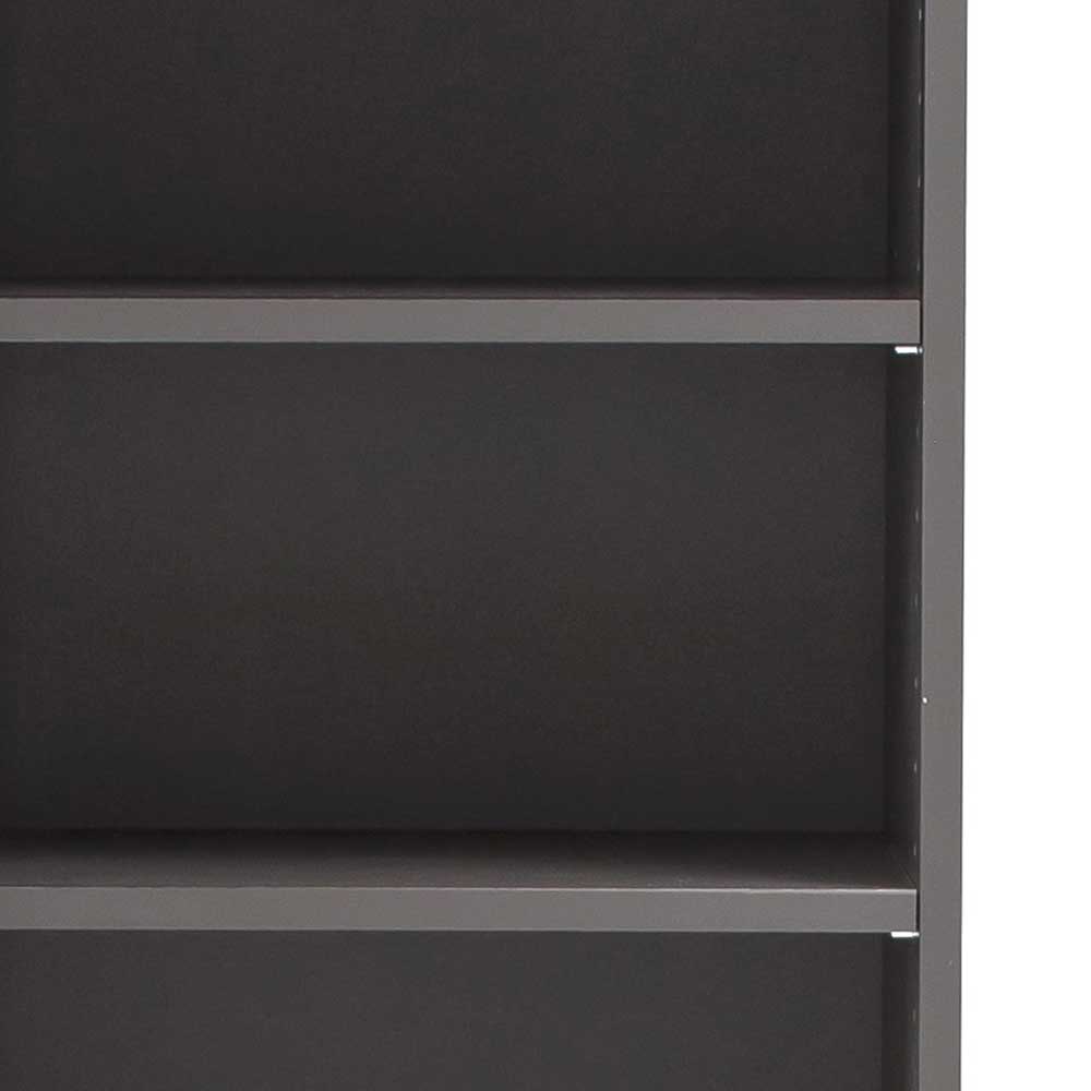 40x185x35 Bad Hochschrank in Grau mit Wildeiche - Agiruan
