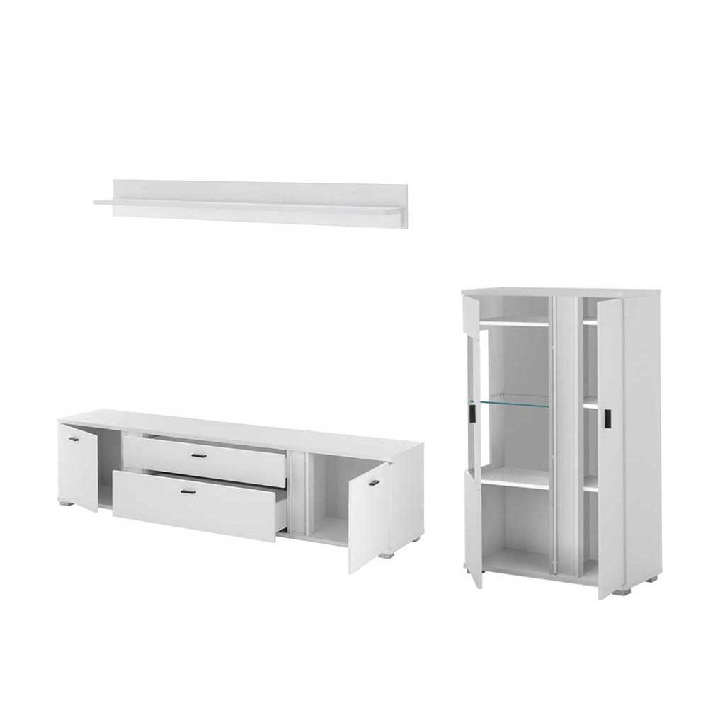 Highboard & TV Board & Wandboard mit LED - Tirol (dreiteilig)