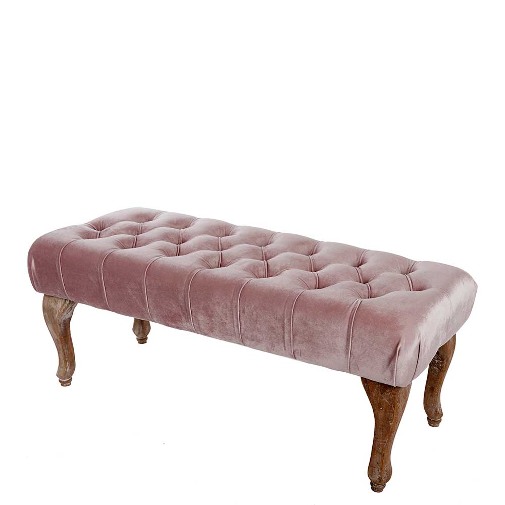 Design Bank in Pink Samt - Saluds