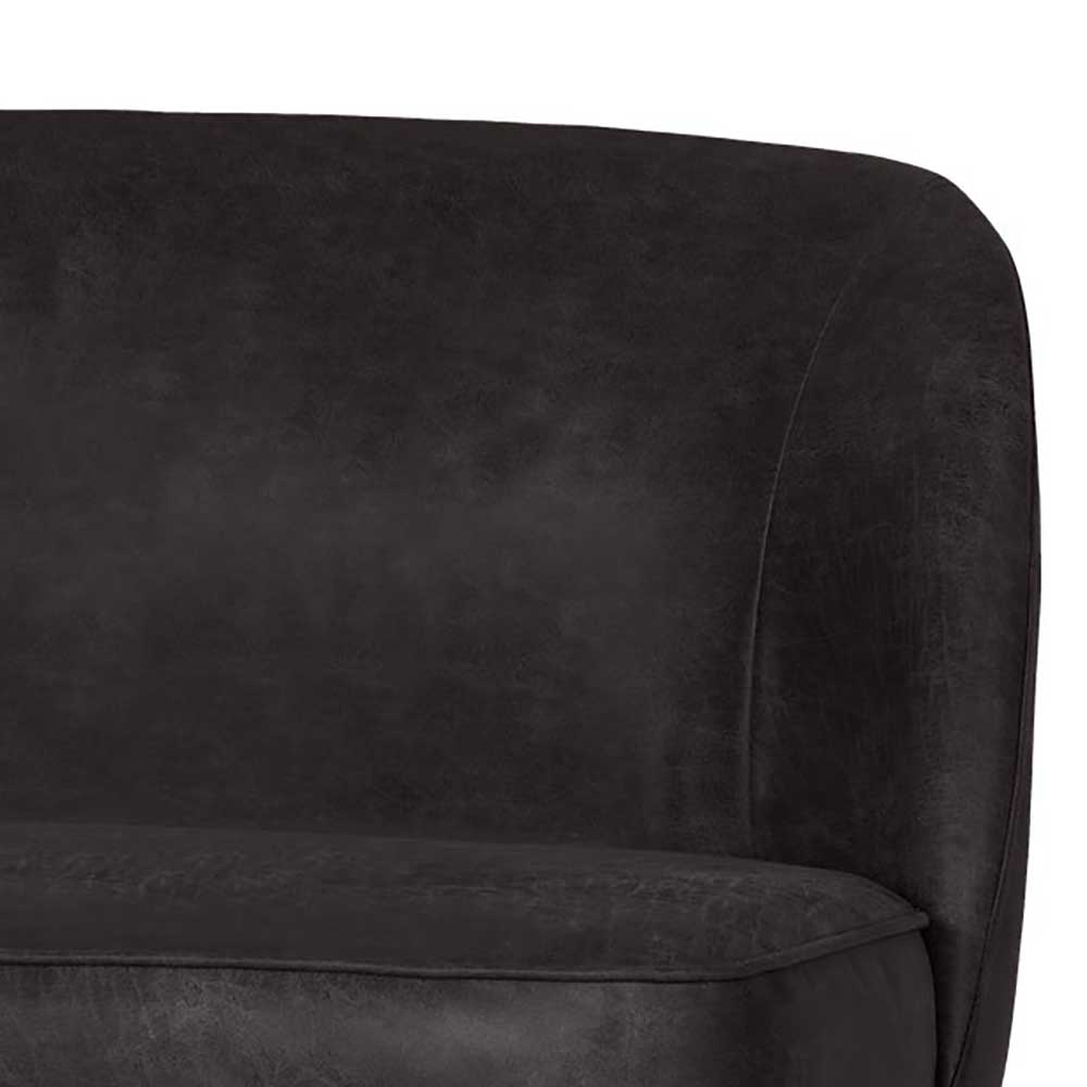 Esstischsofa aus Recyclingleder und Metall - Marietta