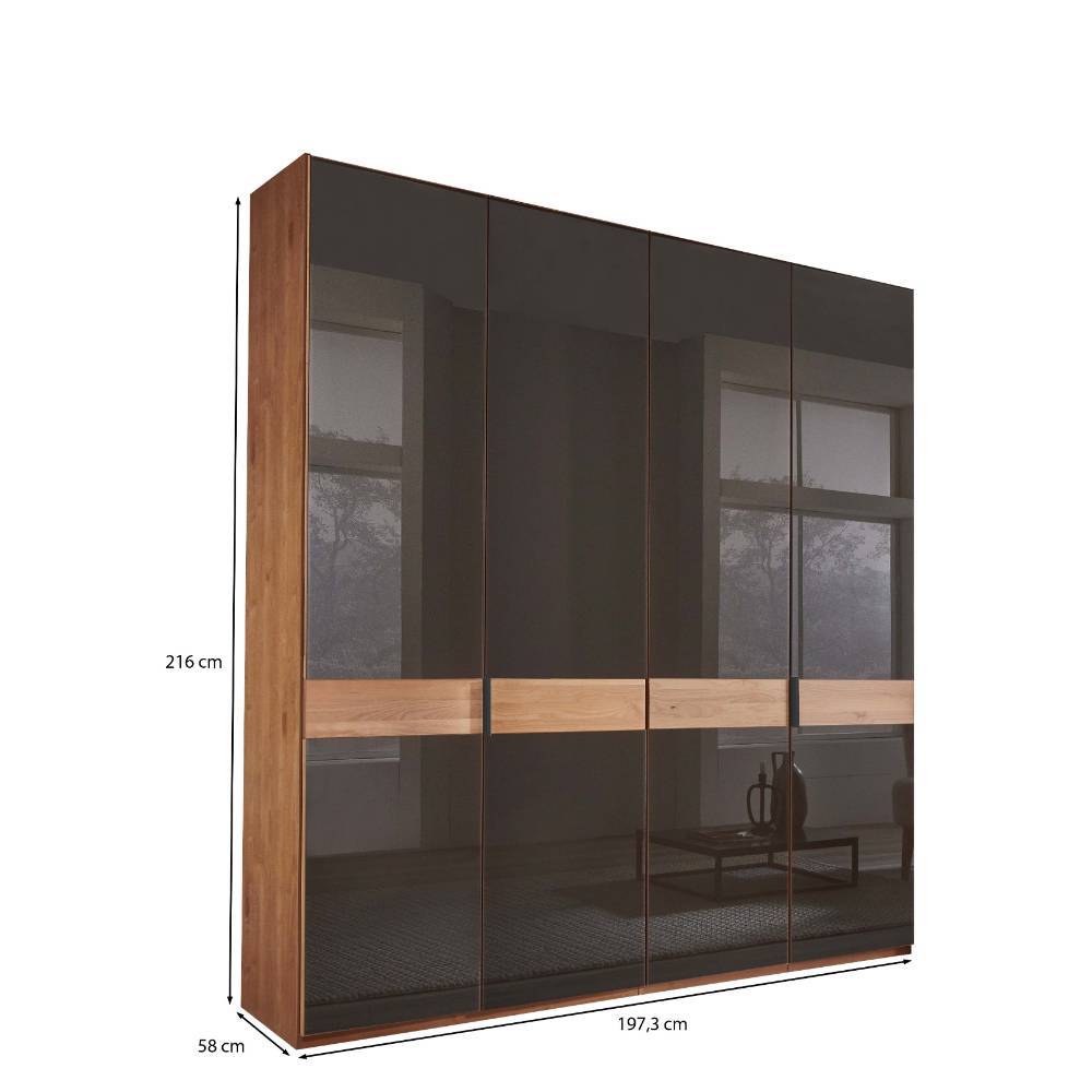 4-türiger Schrank mit Glasfront - Hung