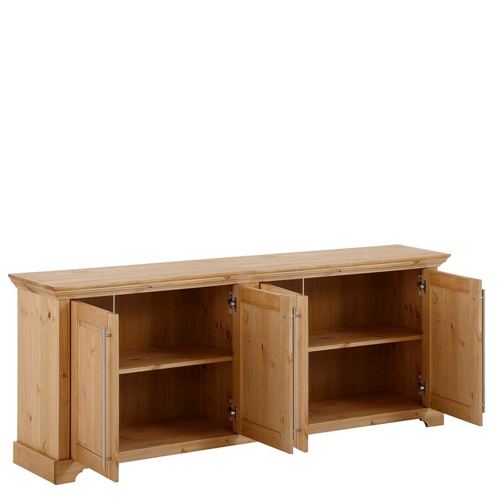 Sideboard mit vier Türen aus Kiefer massiv - Noellisa