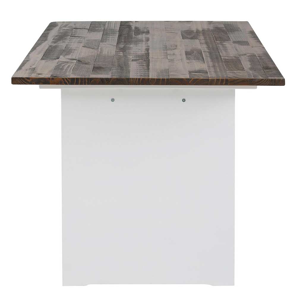 180x90 Esstisch mit Wangengestell zweifarbig - Chihu