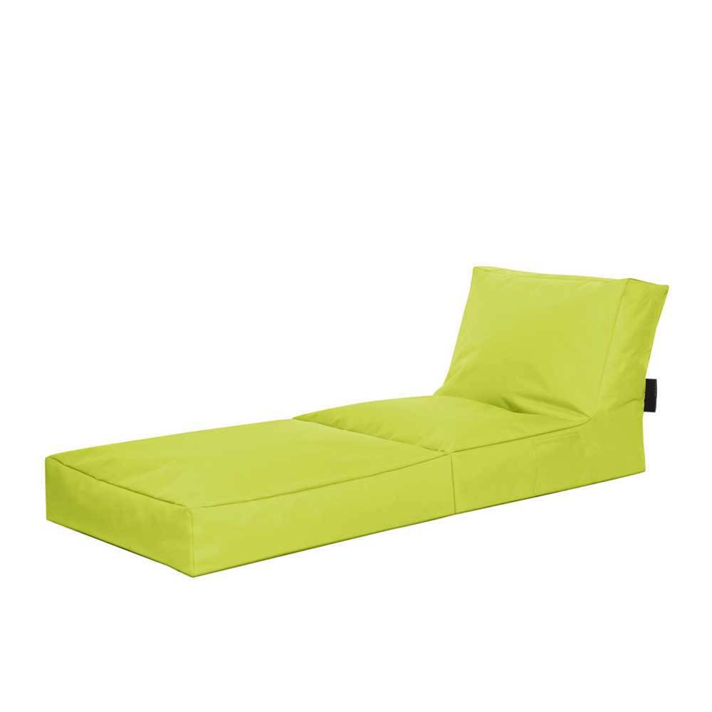 Liege Sitzsack Maron in Gelbgrün