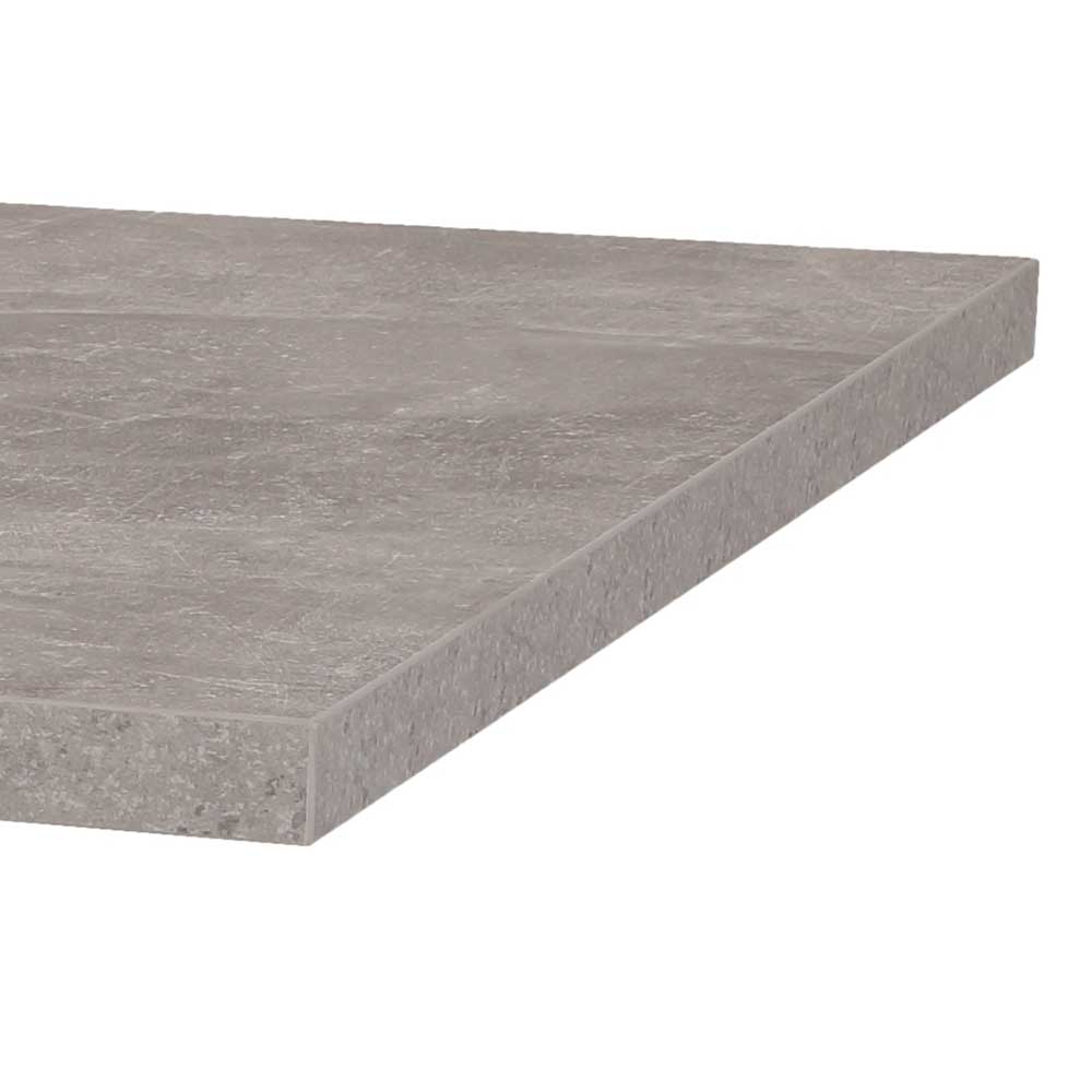 180x90 Tisch in Beton Dekor & Schwarz - Concura