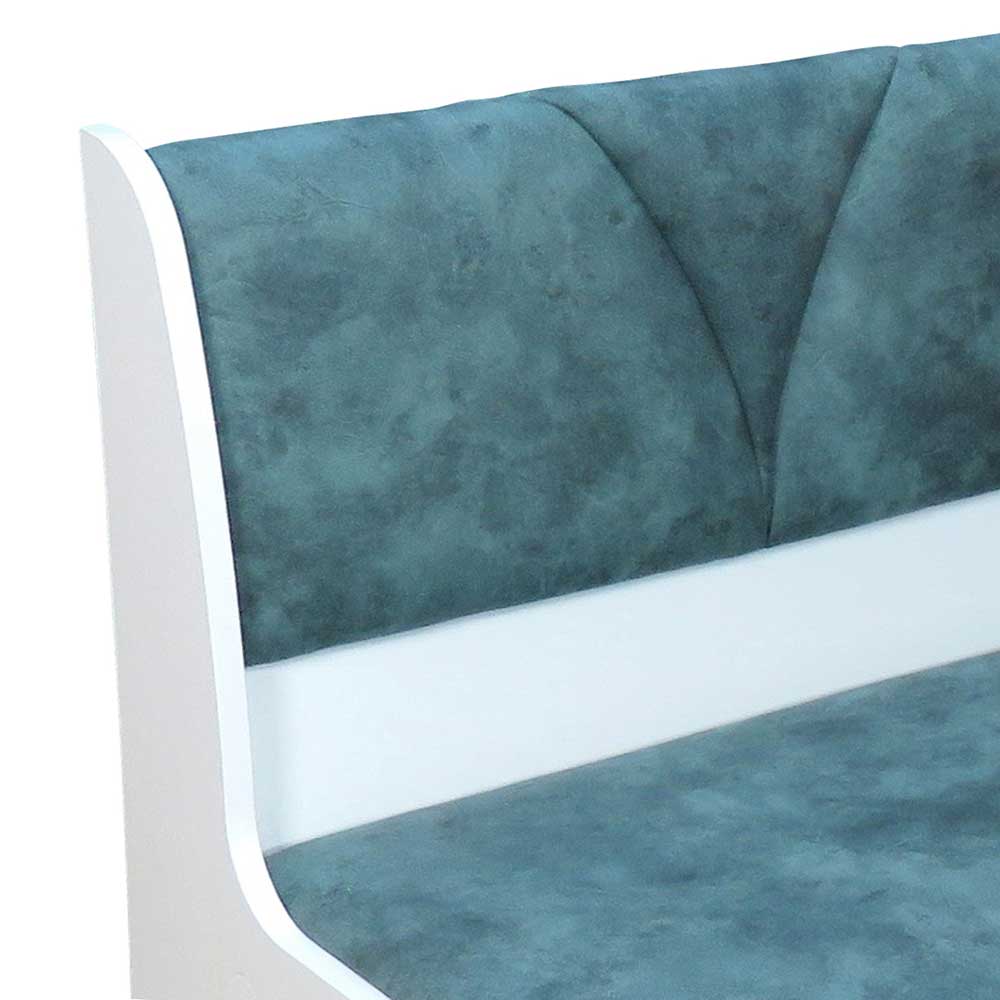 Esszimmerbank in Vintage Blau & Weiß Oratio mit Stauraum