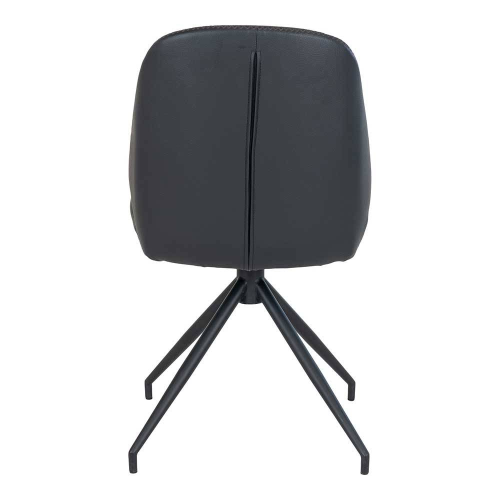 Kunstleder Polsterstühle drehbar - Polentona (2er Set)