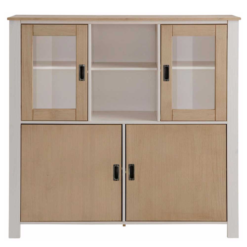 125x120x35 Highboard Scandi Style zweifarbig - Airina