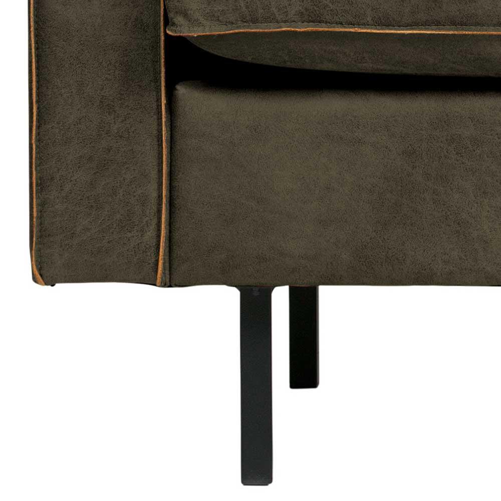 98x83x88 Retro Sessel in Oliv Grün - Onlio