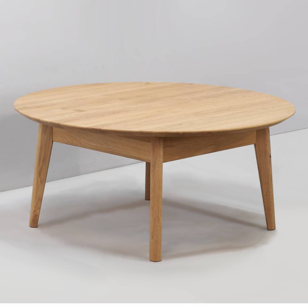 Runder Couchtisch aus Eichenholz - Mona