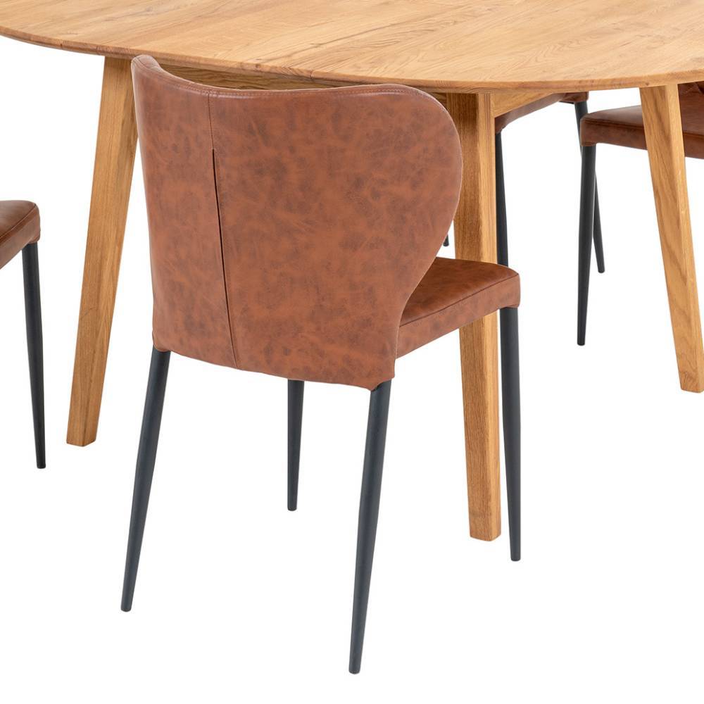 Esstischgruppe im Skandi Design - Fjord (fünfteilig)