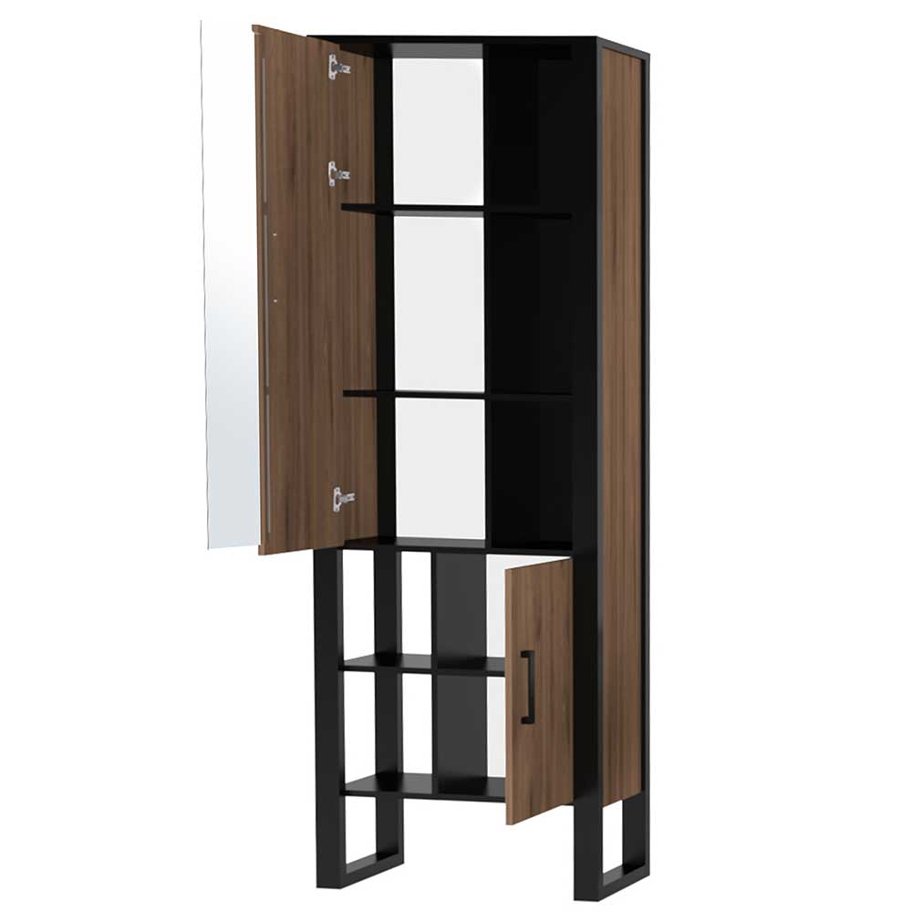 Wohnzimmer Schrank mit Glas & offenen Fächern - Dudleys