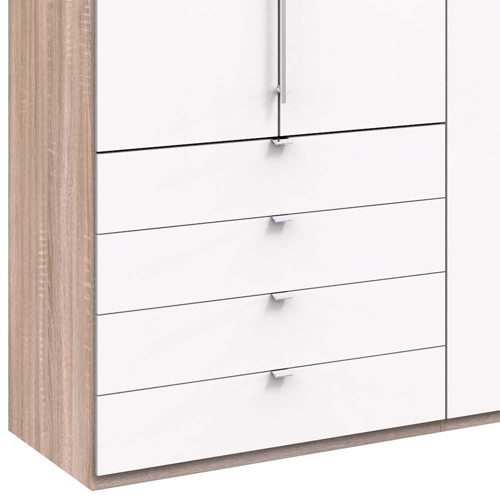 Schlafzimmerschrank mit vier Schubladen Soft Close - Vaclyn