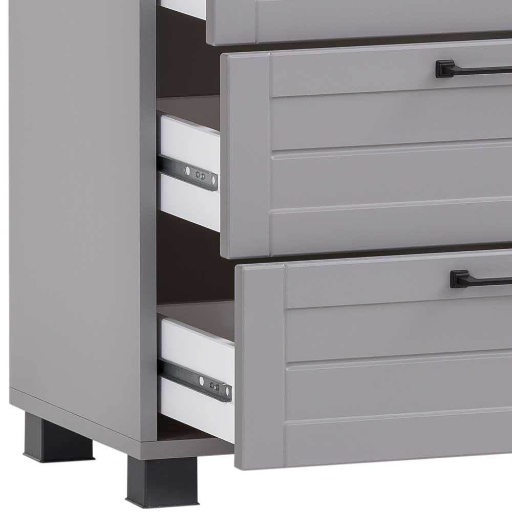 63x102x34 Hochkommode mit vier Schubladen & Fach - Benja