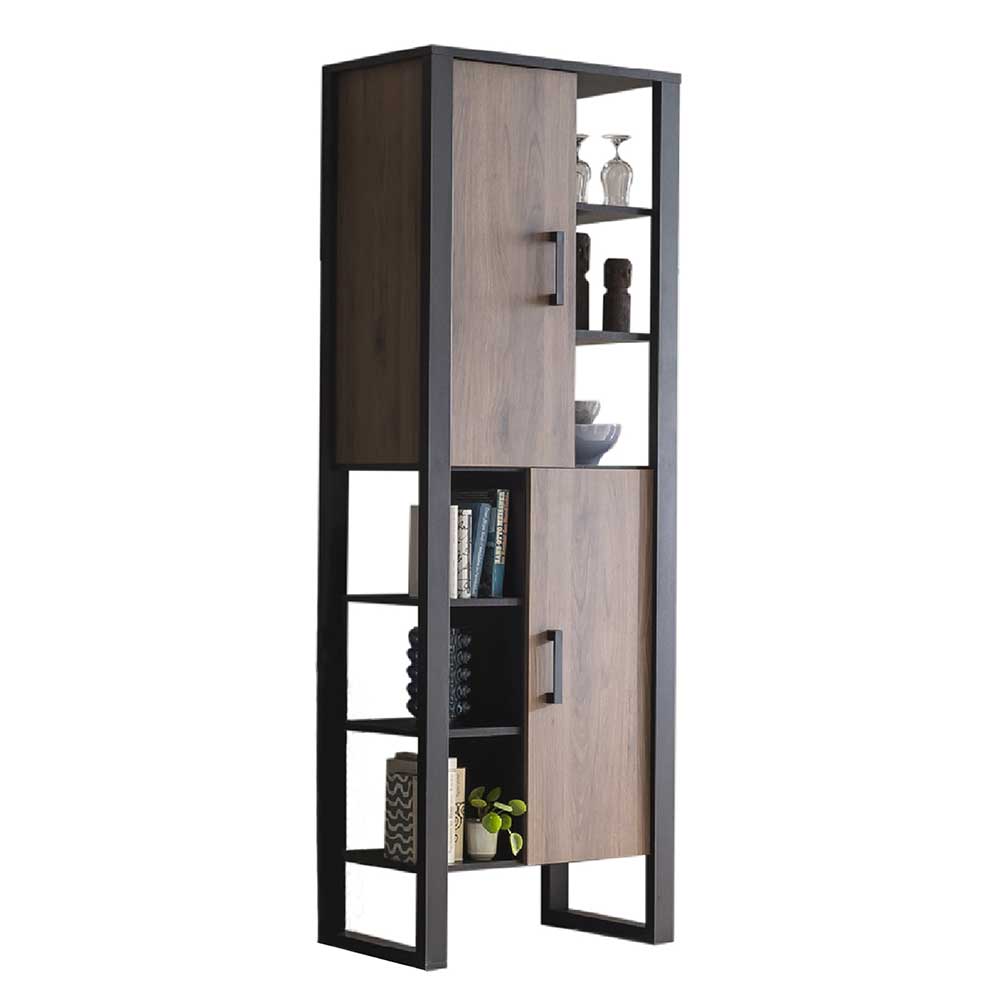 75x201x39 Standregal mit 6 Fächern & 2 Türen - Dudleys