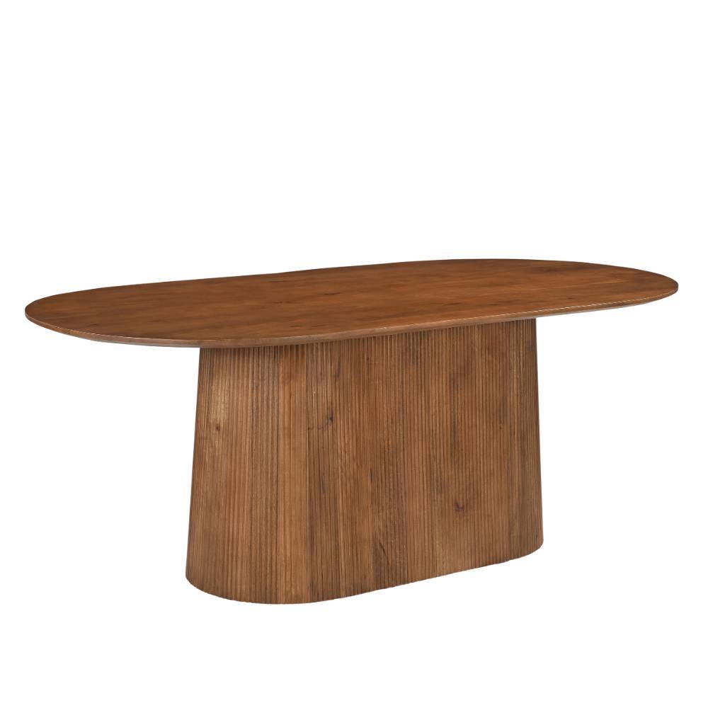 Mangoholz-Esszimmertisch in Oval - Galadira