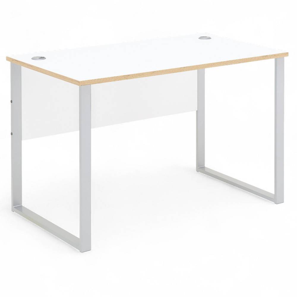 120x73cm Schreibtisch in Weiß - Anesto
