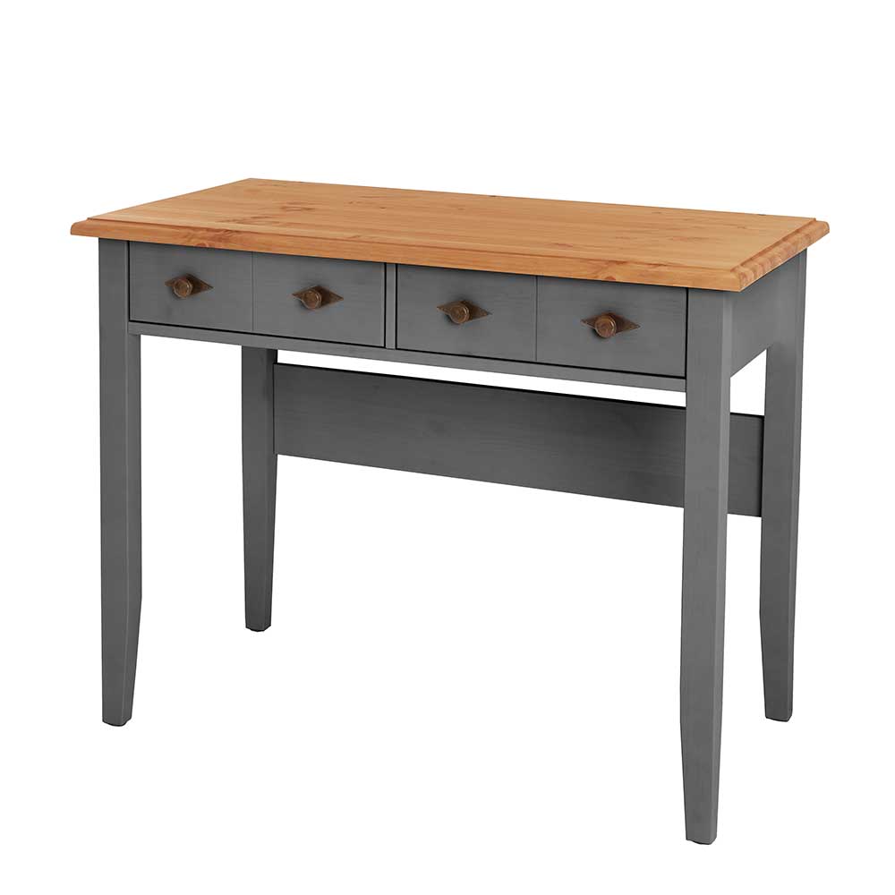 Modern Country Schreibtisch zweifarbig - Cempino