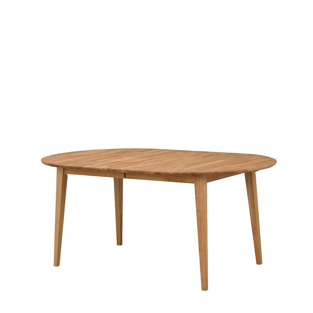 Ovaler Esstisch aus Massivholz Eiche mit konischen Beinen für das Esszimmer – Number