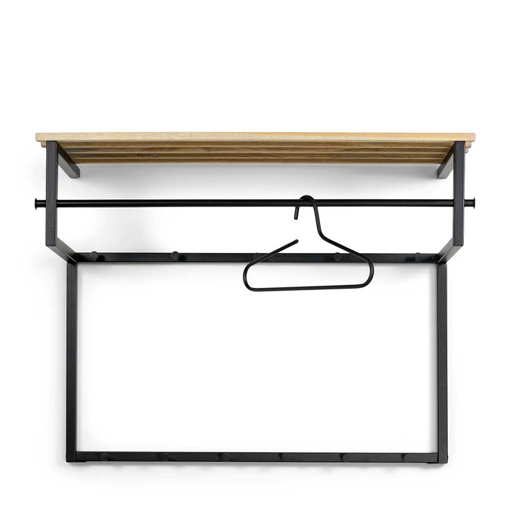 Wandgarderobe mit Hutablage aus Holzleisten - Casciano