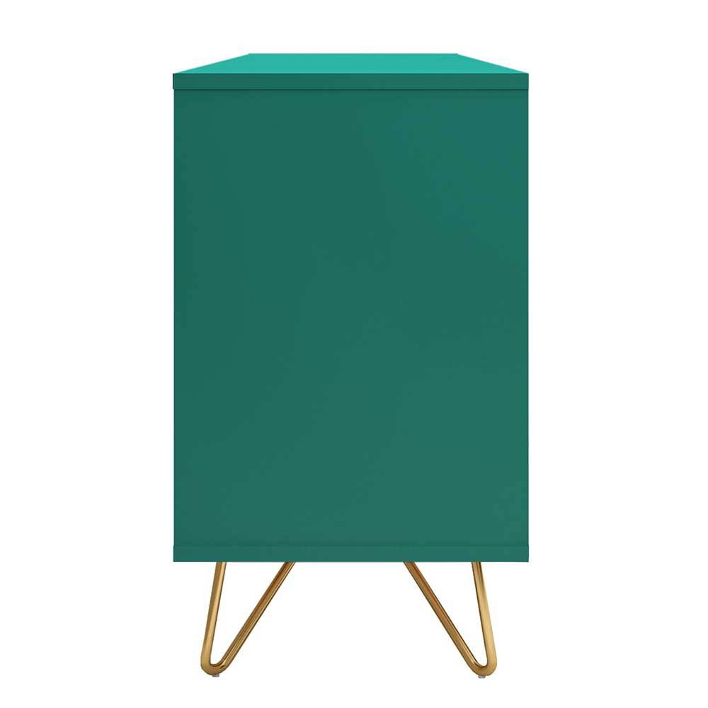 150x70x40 Sideboard in Grün & Gold - Ricriava