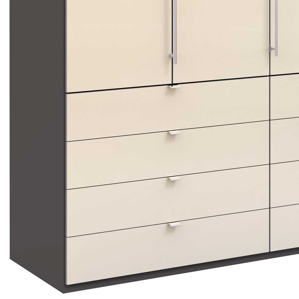 Hoher Kleiderschrank mit acht Schubladen - Nasses