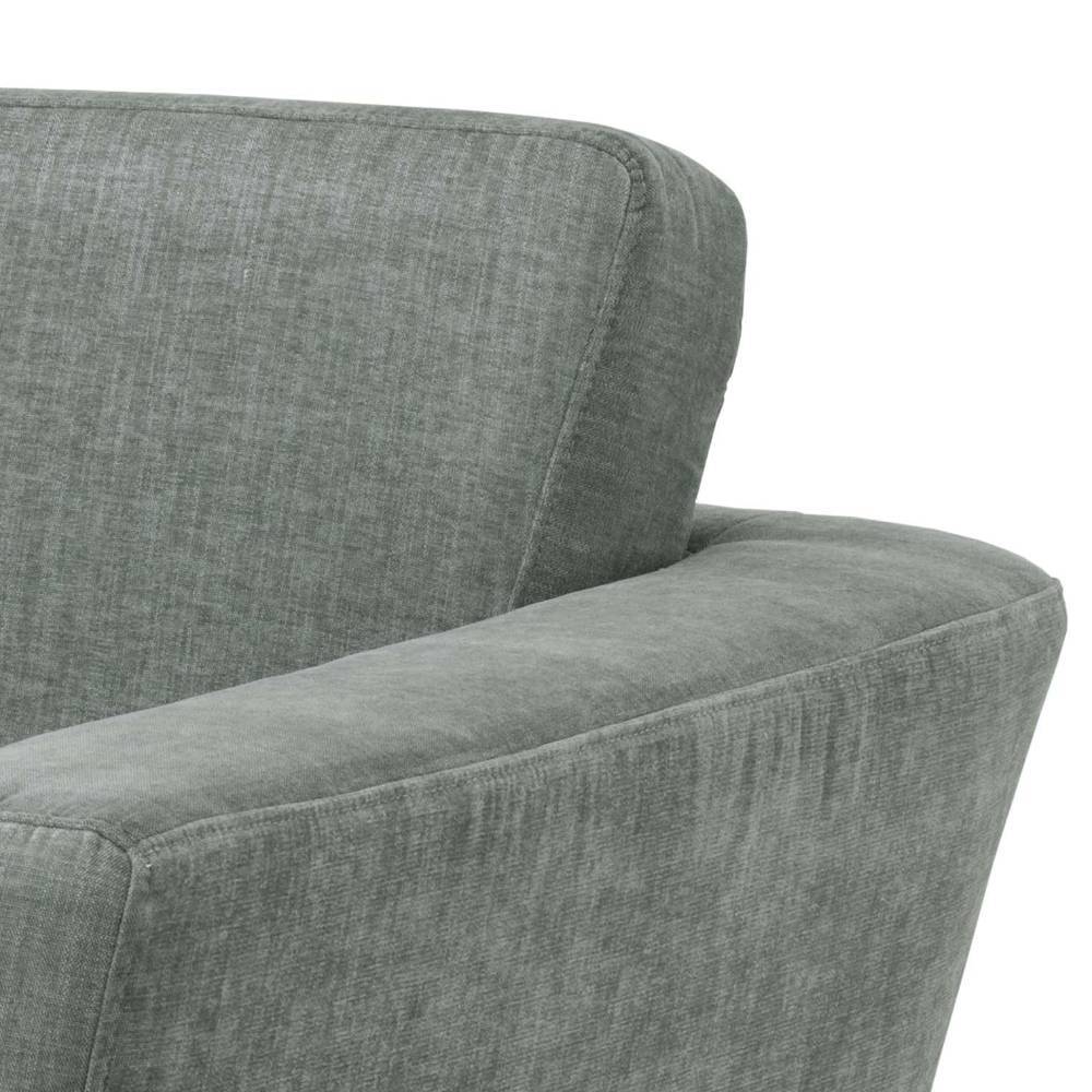 Scandi Chic Lounge-Sessel mit abgerundeter Rückenlehne und geschwungener Armlehne – Thaddos