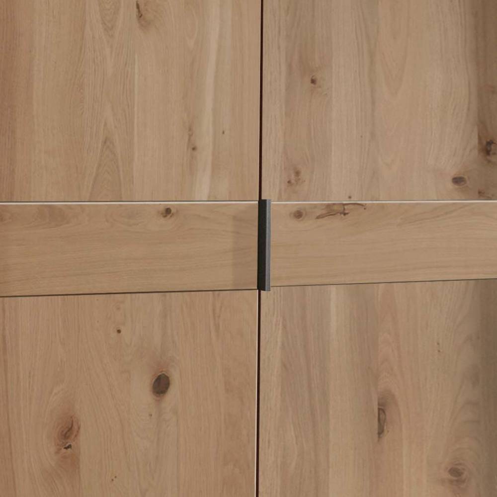 4-türiger Kleiderschrank in Eiche Bianco - Yanicas