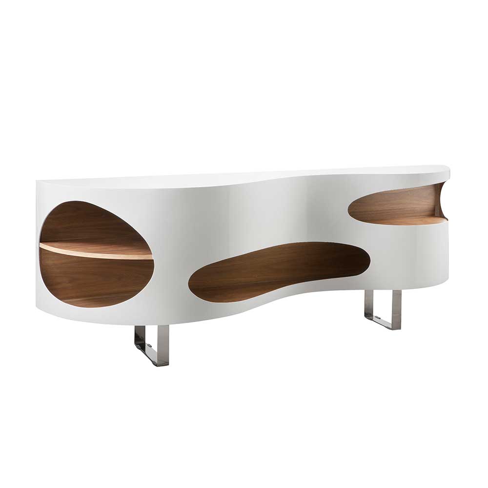 Hochglanz Design Sideboard geschwungen - Scarula