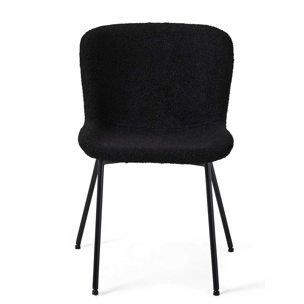 Esszimmer Polsterstuhl in Schwarz - Caleena (2er Set)