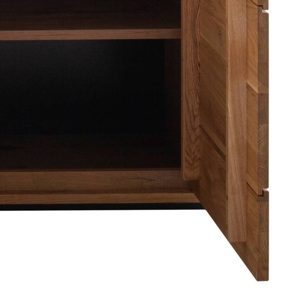 Highboard-Vitrine in Wildeiche teilmassiv - Pulvaria