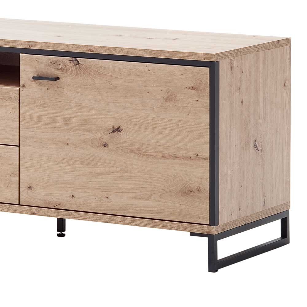 183x60x50 TV Unterschrank in Eiche Holzoptik - Nikdus