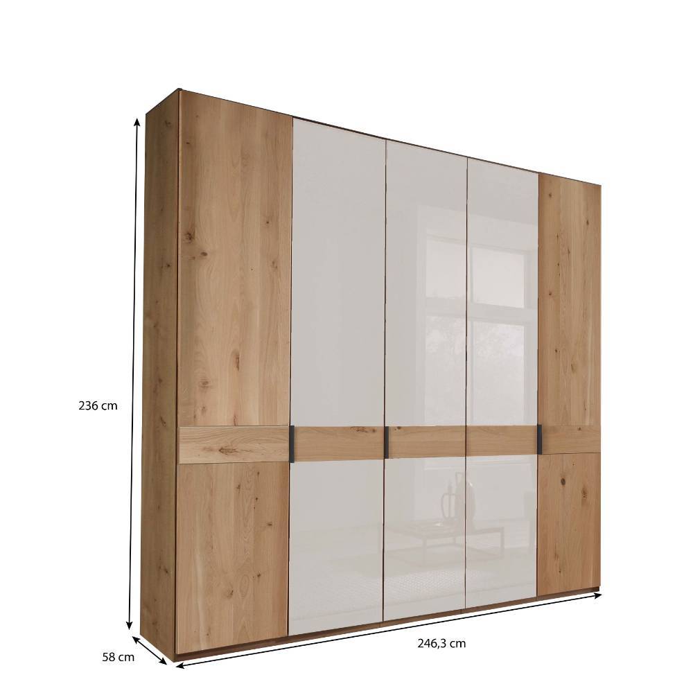 Schlafzimmer Kleiderschrank Maße 236 cm hoch, 246,3 cm breit – Crucav