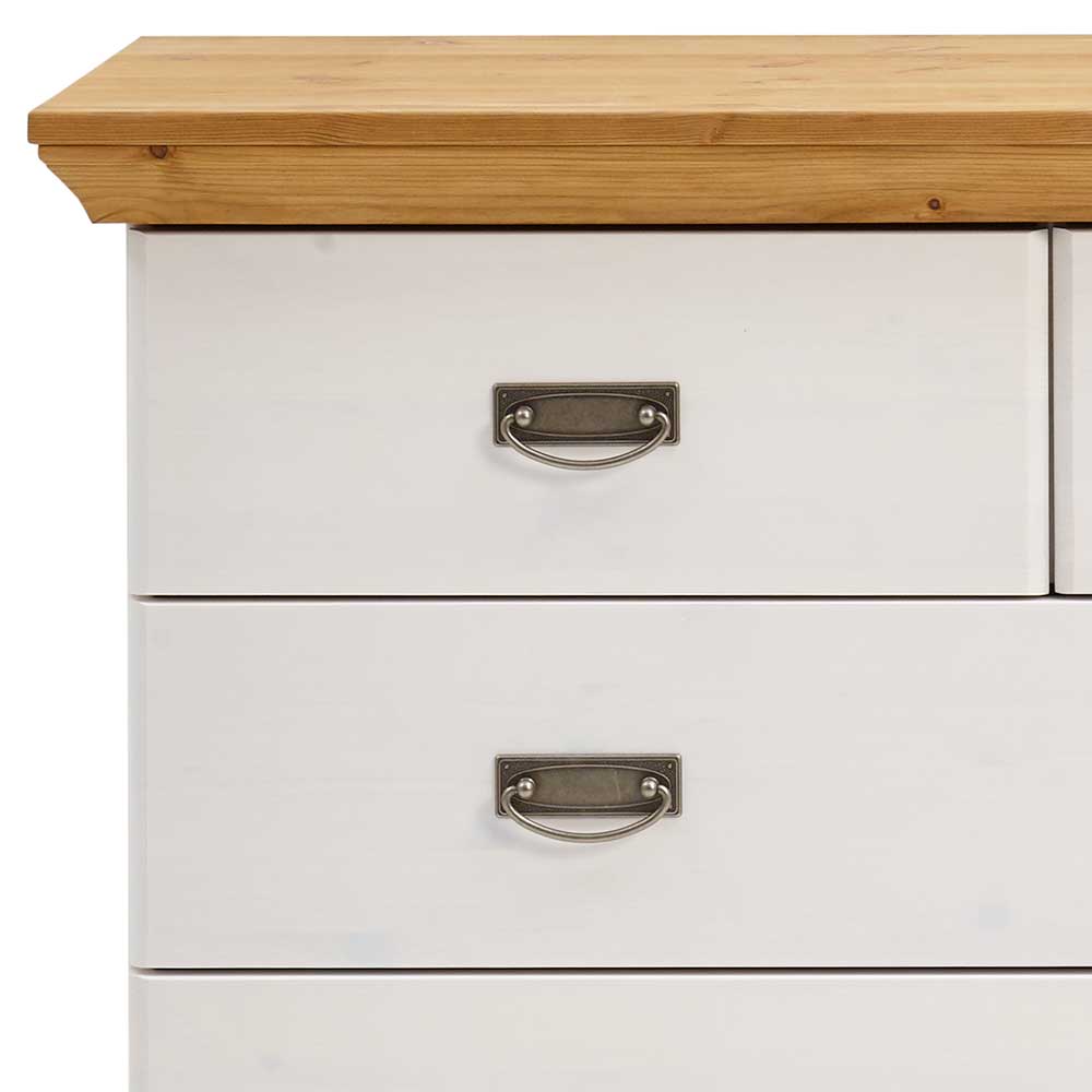 106x91x50 Country Style Kommode zweifarbig - Sibiuta