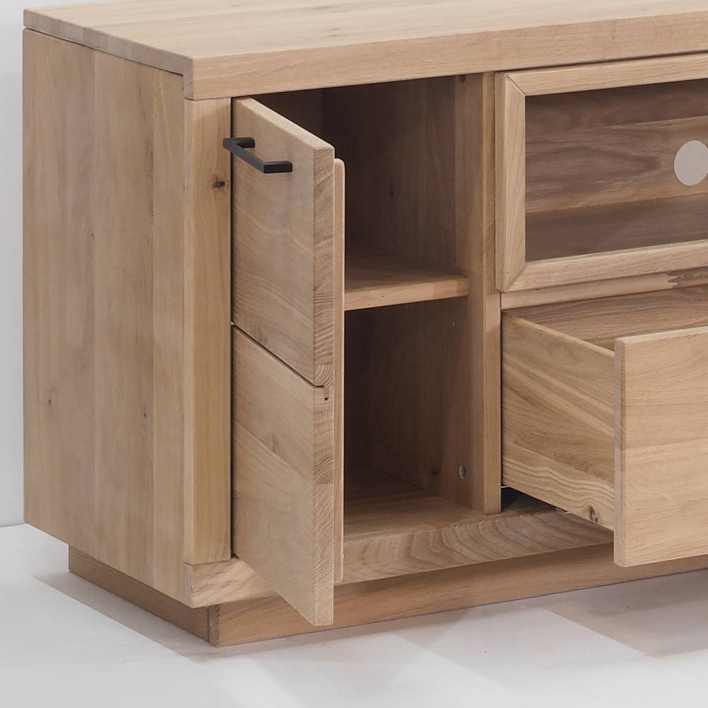 TV Lowboard aus Eiche Massivholz - Buzia