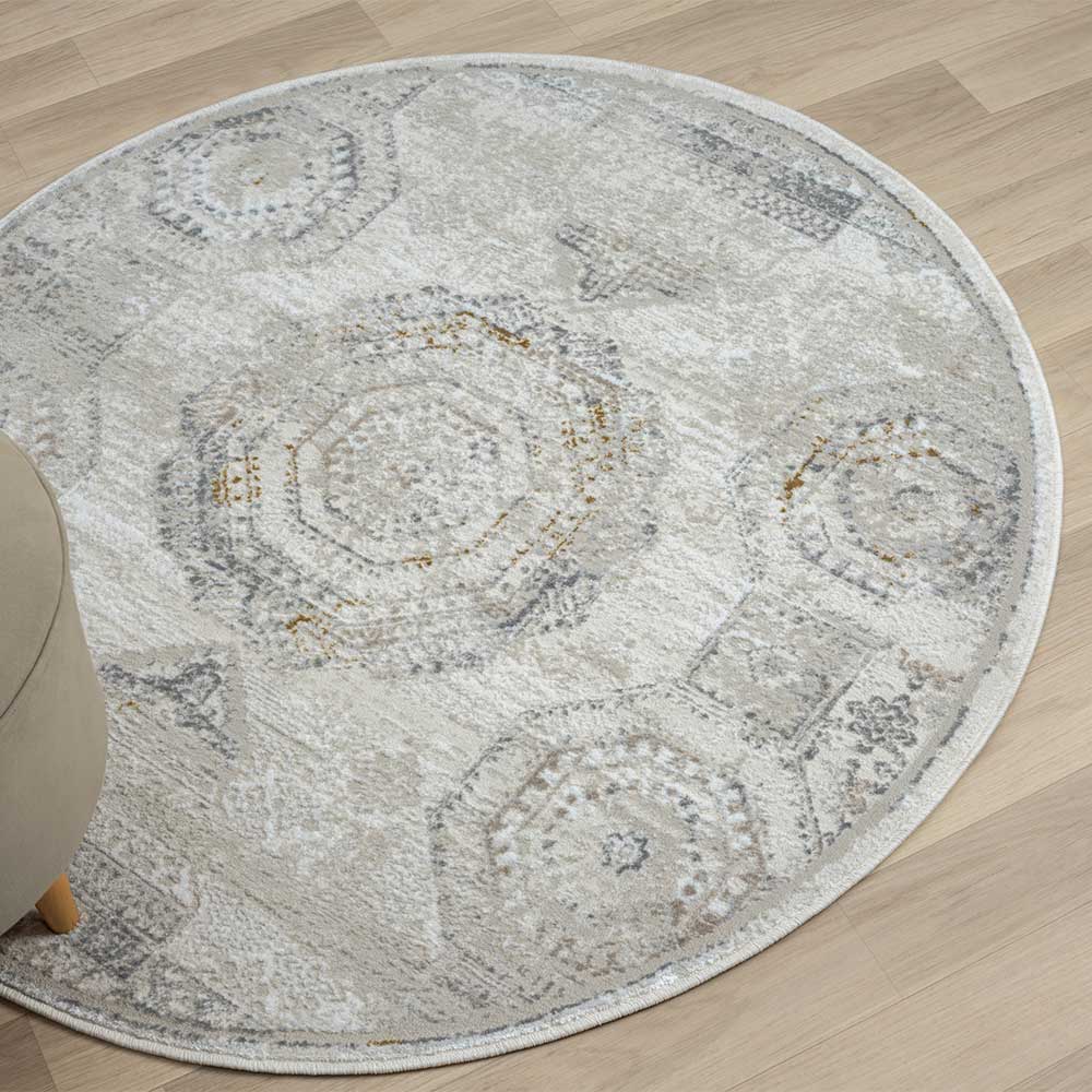 Vintage Design Teppich in hellen Farben - Samanca