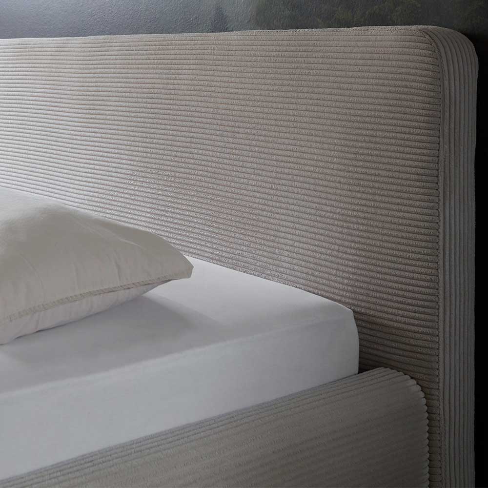 Cord Doppelbett in Beige - Assjan