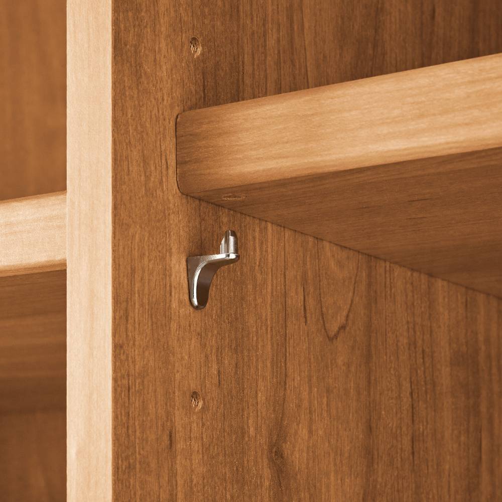 Stabile Regalhalterung aus Metall für die variablen Einlegeböden des Schranks – Crucav