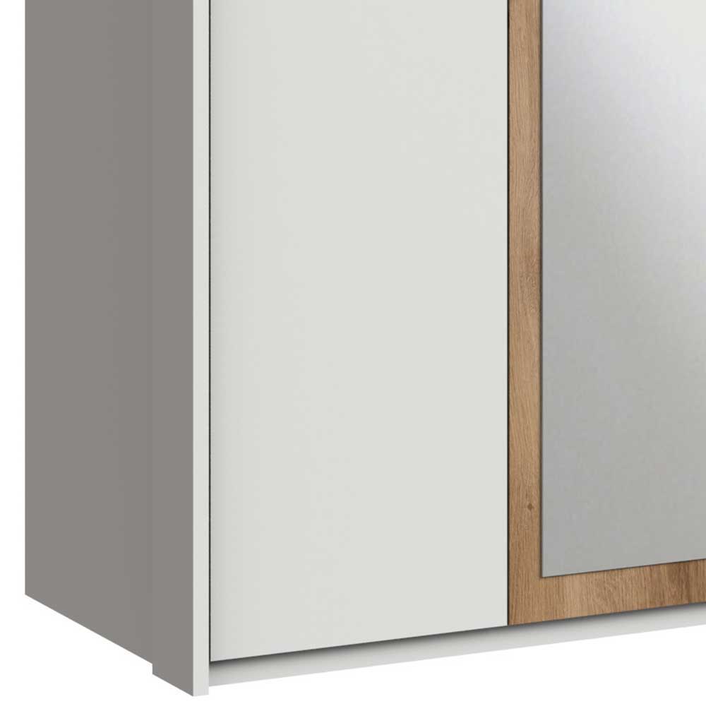 270 cm Schlafzimmer Drehtürenschrank in Weiß - Rienas