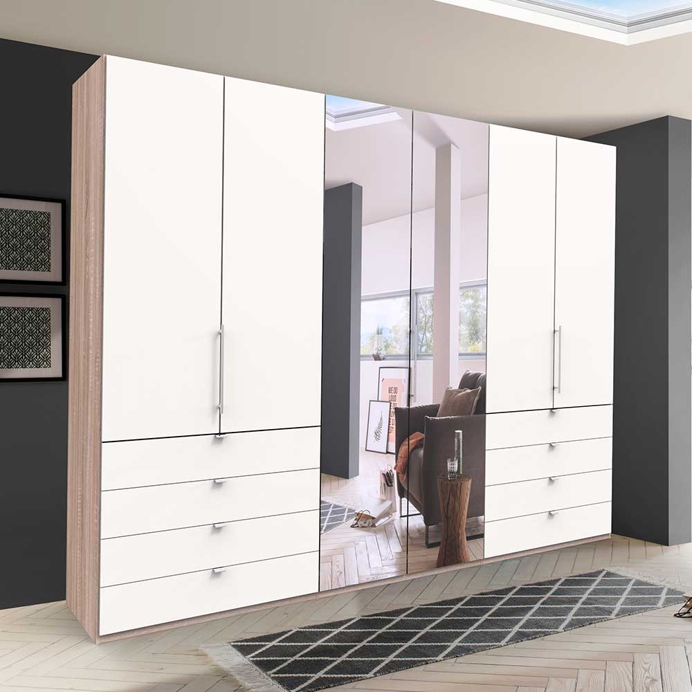 Kompakt Schlafzimmerschrank mit drei Falttüren - Vaclyn