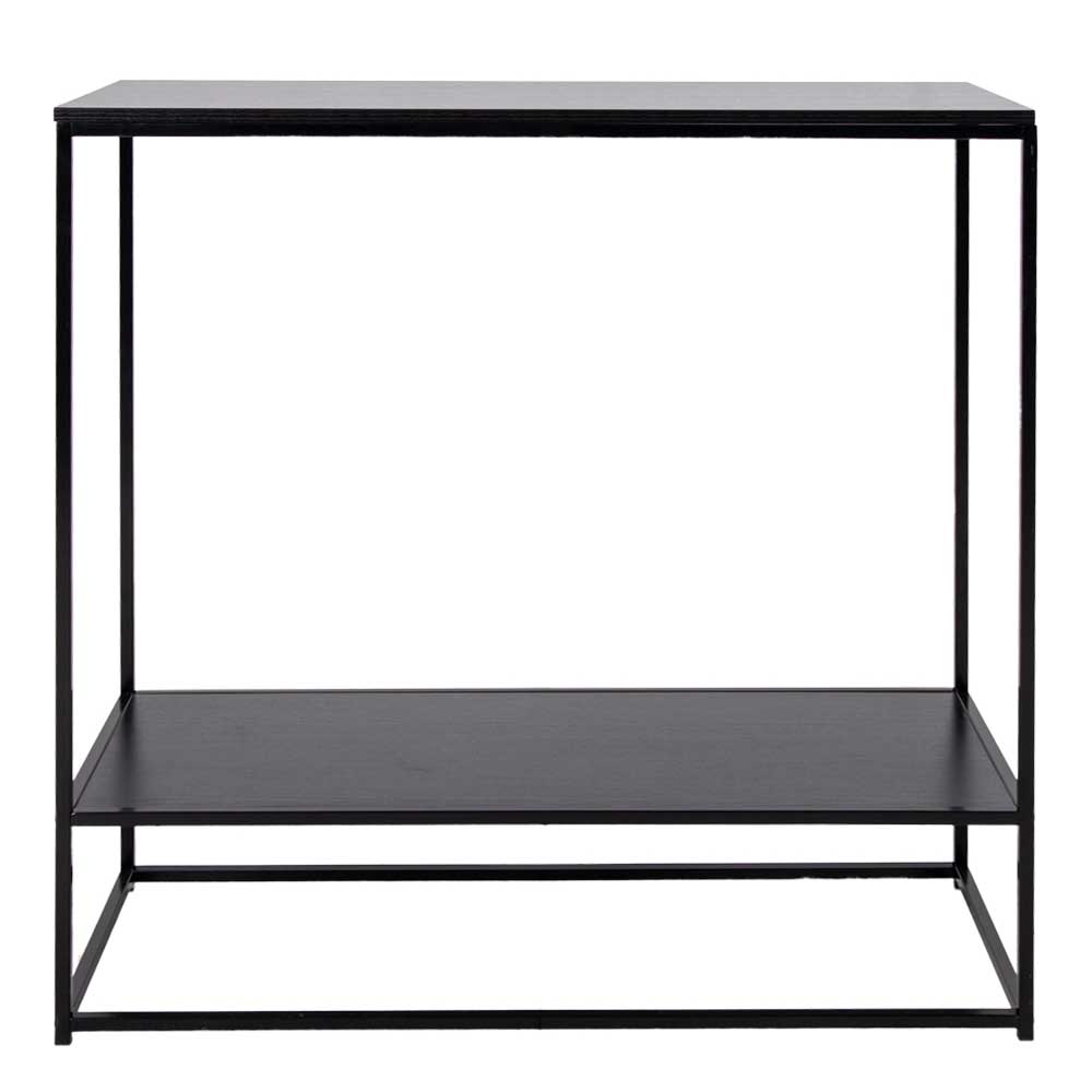 80x80x36 Konsoltisch aus Stahl in Schwarz - Esbessa