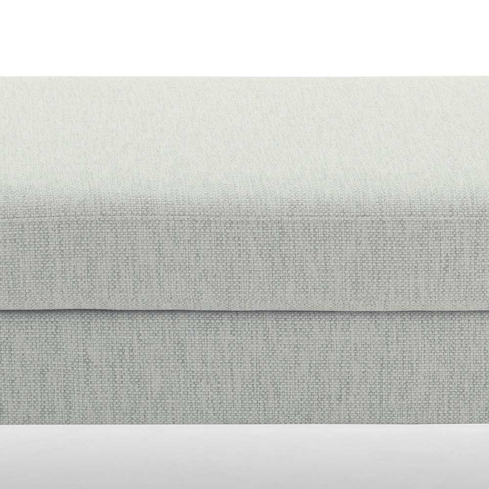 Beistellhocker in Offwhite Stoffbezug - Udessa