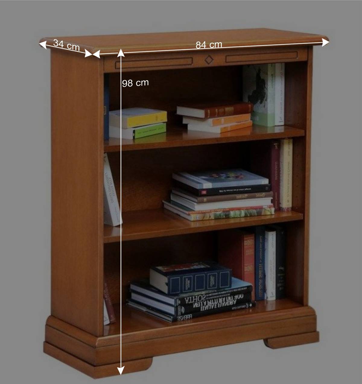 Regal mit drei Fächern - klassisches Design - Kimms