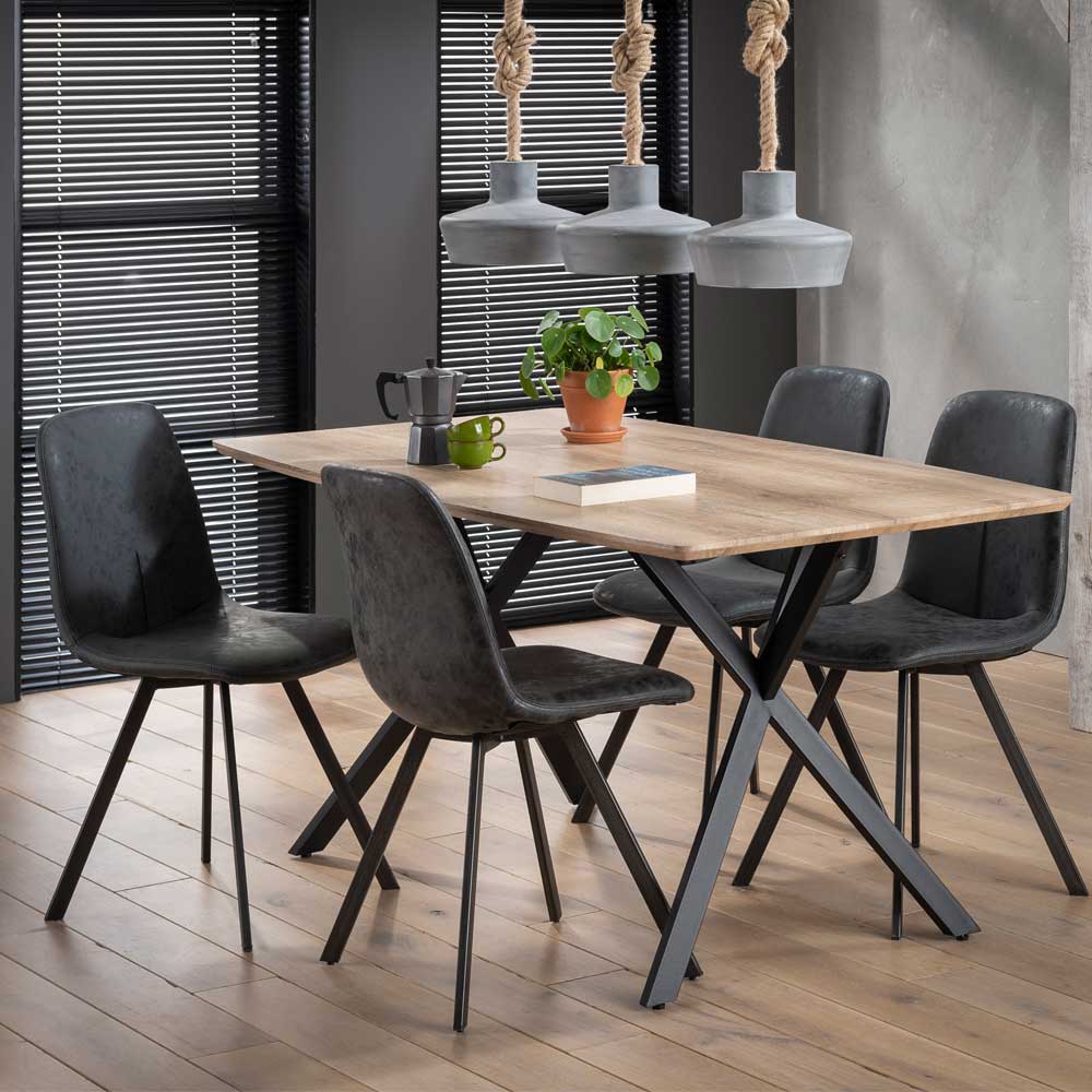 Tisch Leonie mit Massivholzplatte